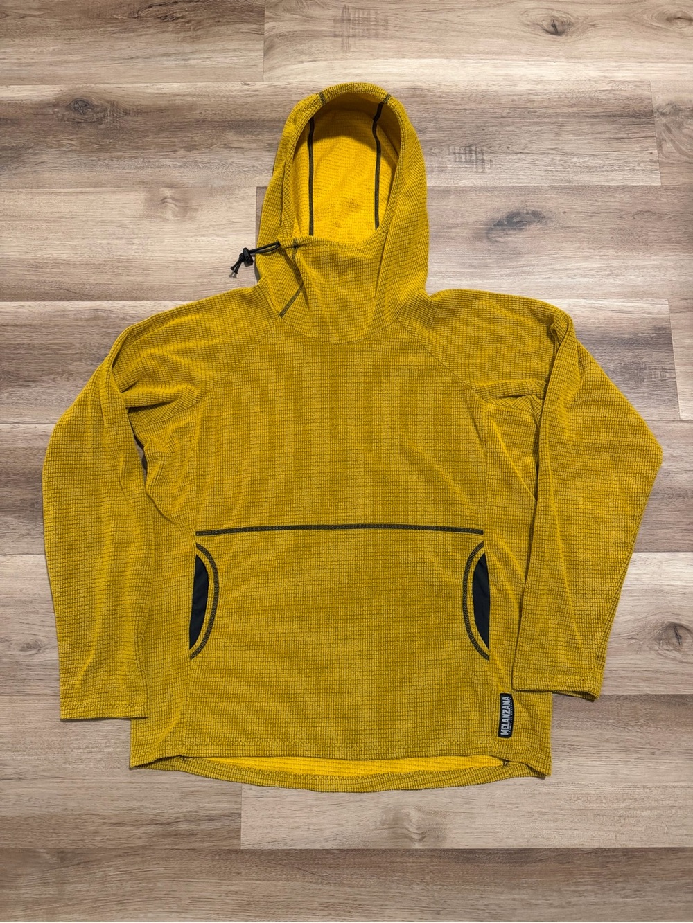 Melanzana Micro Grid V2 Mens Hoodie Sunflower Large